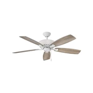 HIGHLAND 52 in. Indoor Chalk White Ceiling Fan Pull Chain