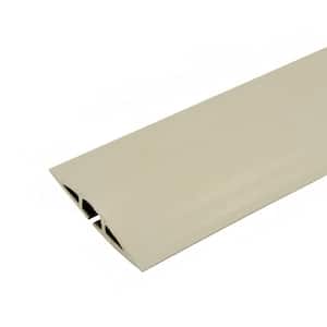 Wiremold Corduct 15 ft. 1-Channel Over-Floor Cord Protector, Ivory