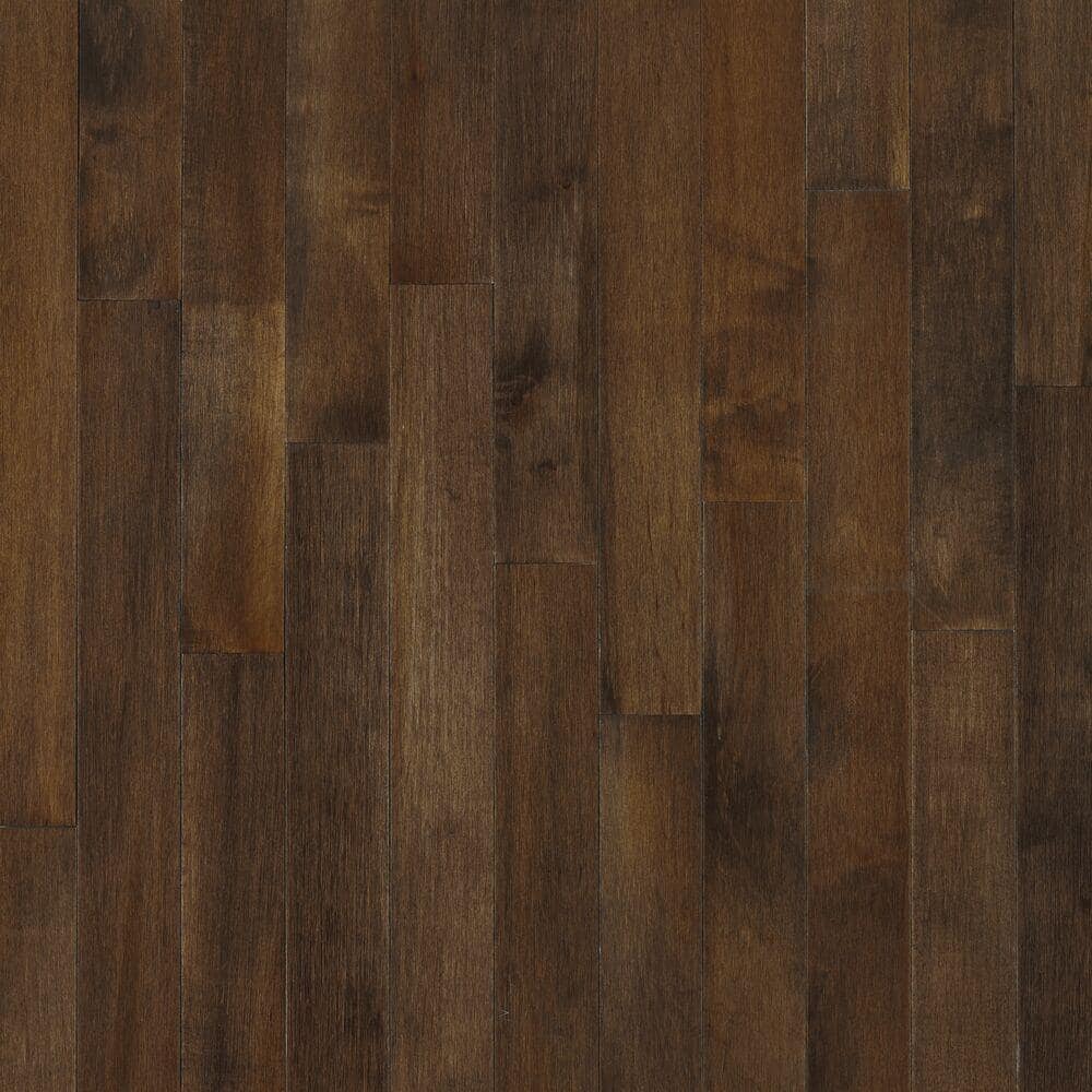 Bruce American Originals Carob Maple 3/4 in. T x 3-1/4 in. W x Varying L Solid Hardwood Flooring (22 sqft /case), Medium