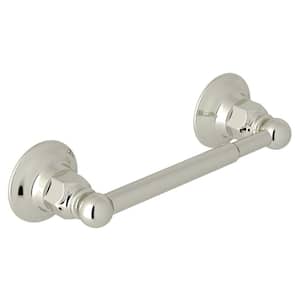 Italian Bath Double Post Toilet Paper Holder in Polished Nickel
