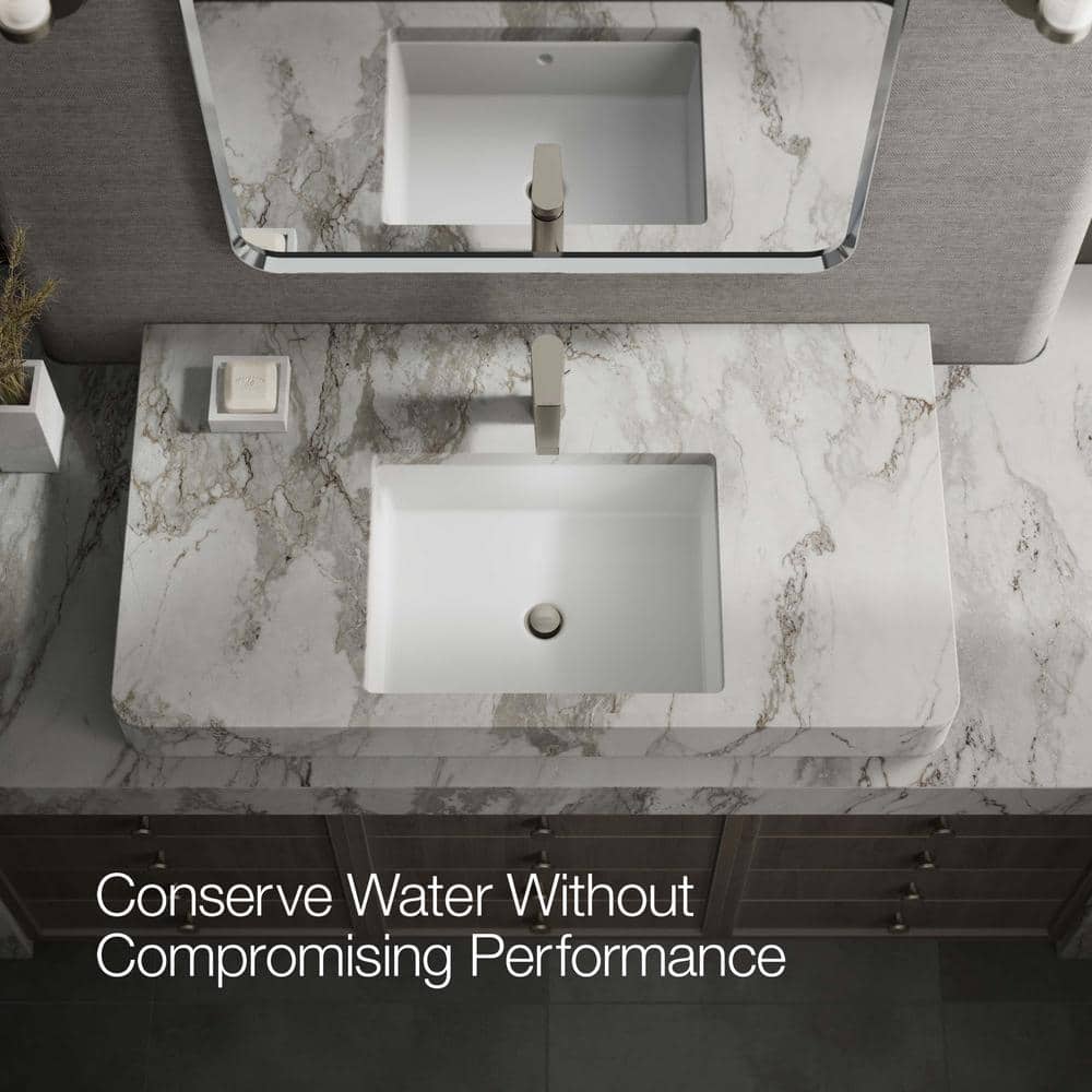 Taut Transitional Single-Handle Low-Arc Faucet in Vibrant Brushed Nickel