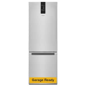 24 in. 12.7 cu. ft. Garage Ready Bottom Freezer Refrigerator in Fingerprint Resistant Stainless