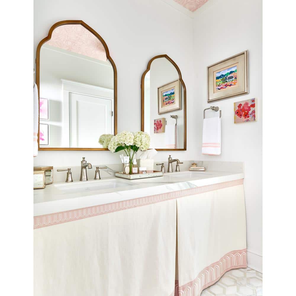 Joleena Polished Nickel 2-Handle Low-Arc Bathroom Faucet