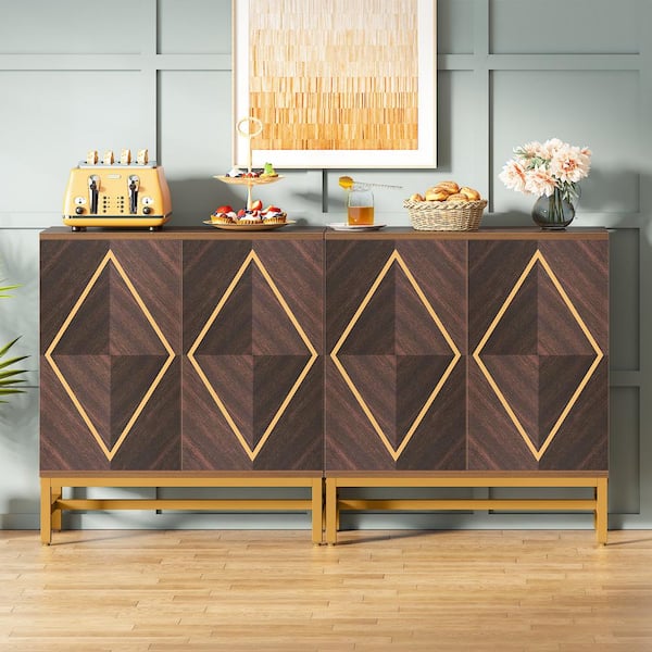 Tribesigns Sideboard Storage Cabinet, Buffet Cabinet Credenza for Dining  Room