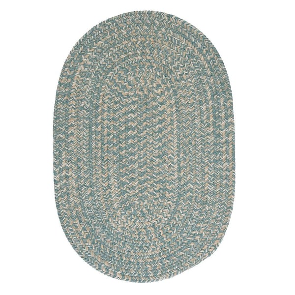 Home Decorators Collection Cicero Teal 2 ft. x 12 ft. Braided Runner Rug
