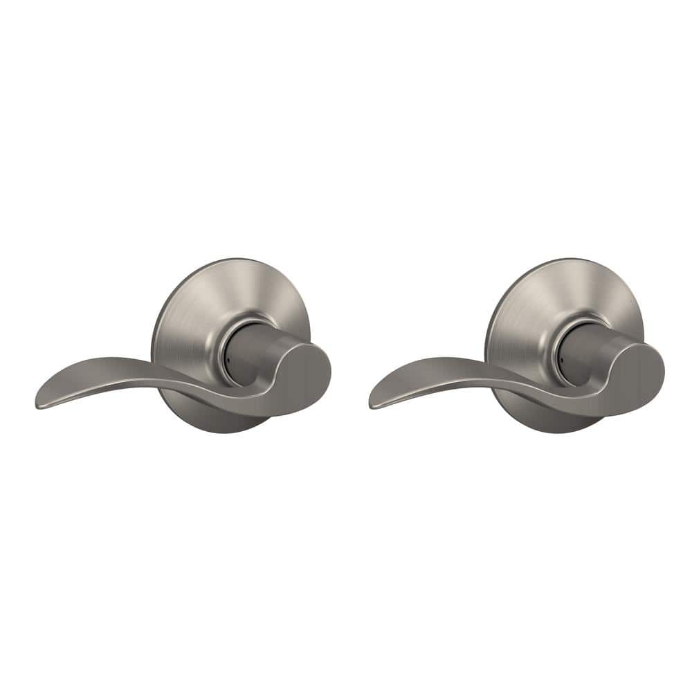 Schlage Accent Satin Nickel Passage Hall/Closet Door Handle (2