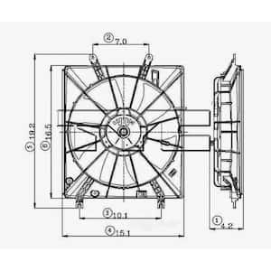 Engine Cooling Fan Assembly 2004-2006 Acura TL