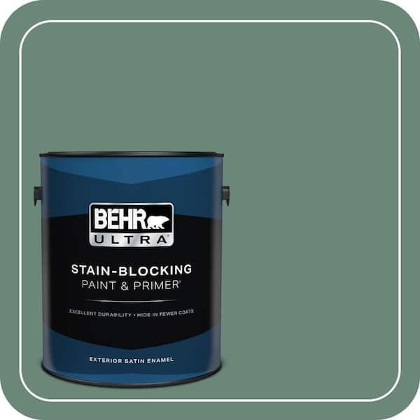 BEHR ULTRA 1 gal. #S420-5 Sycamore Grove Satin Enamel Exterior Paint & Primer