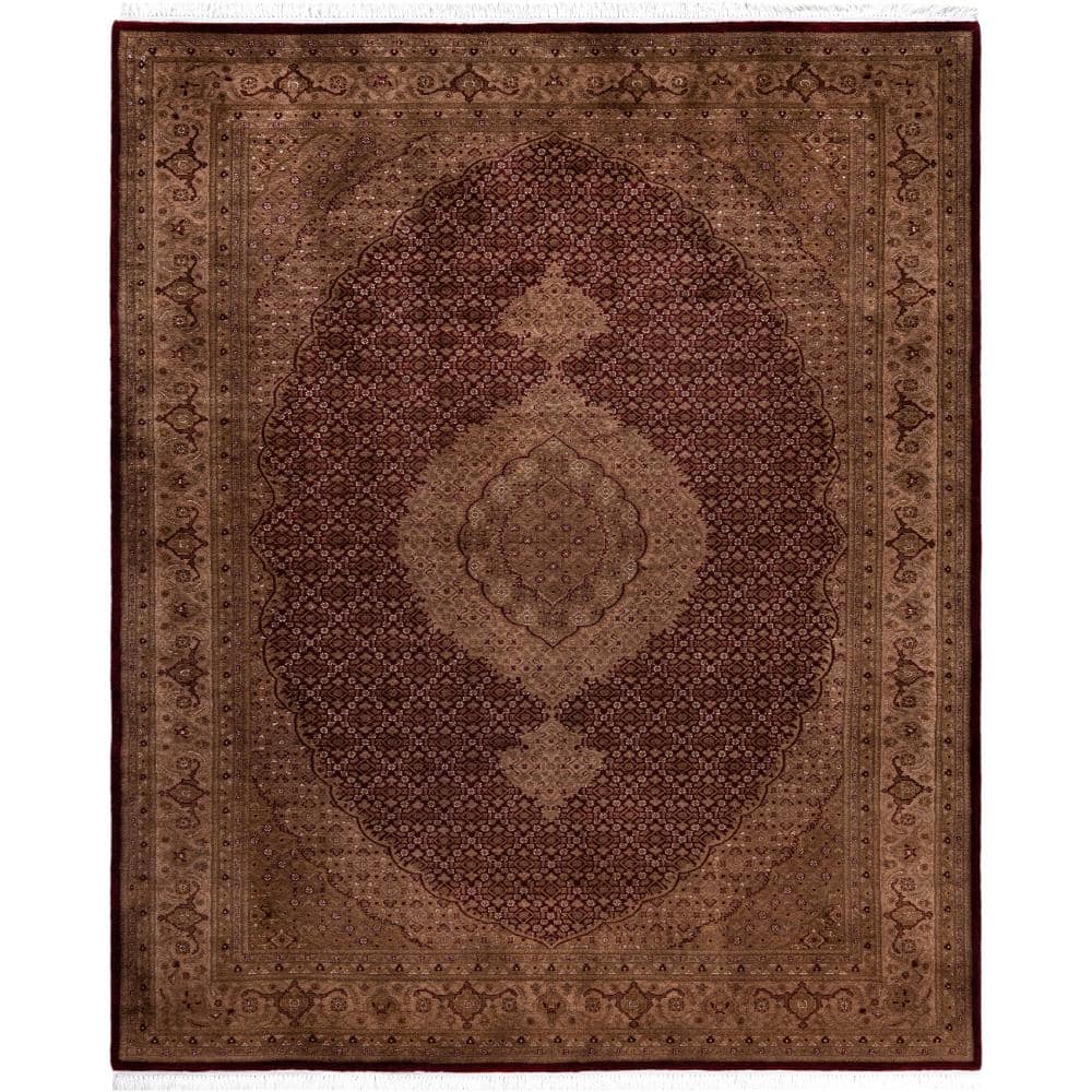 Fine Vibrance Brown 6 X 9 Hand Knotted Wool Indoor Area Rug price history on PriceWatchPro