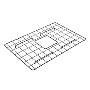 24 in. L x 16 in. W Bottom Grid 2.0 in Matte Black for 27 in. 1356 Single Bowl Sink