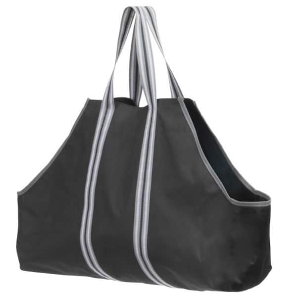 ShelterLogic Firewood Carrier Bag Large 28 in. x 9 in. x 18 in. Black/Gray