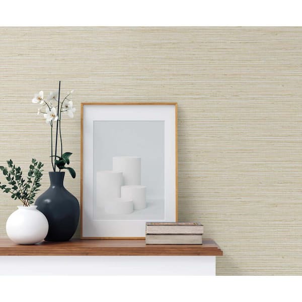 60.75 sq. ft. Tedlar Linen Edmond Faux Sisal High Performance Vinyl Unpasted Wallpaper Roll