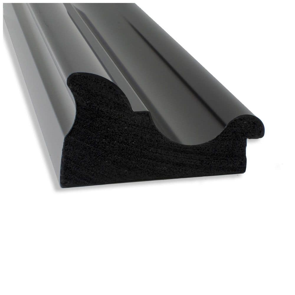 Colonial Black Rectangular Wall Mirror with Polystyrene Frame