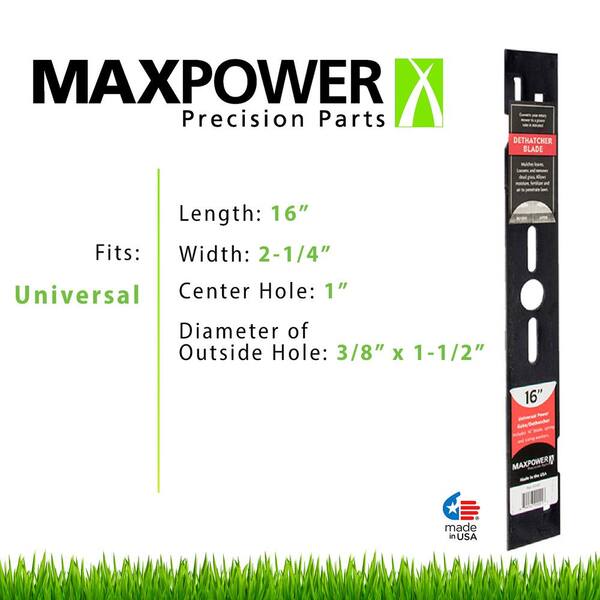 MaxPower 16 in. Universal Power Rake Dethatcher Blade 330100B