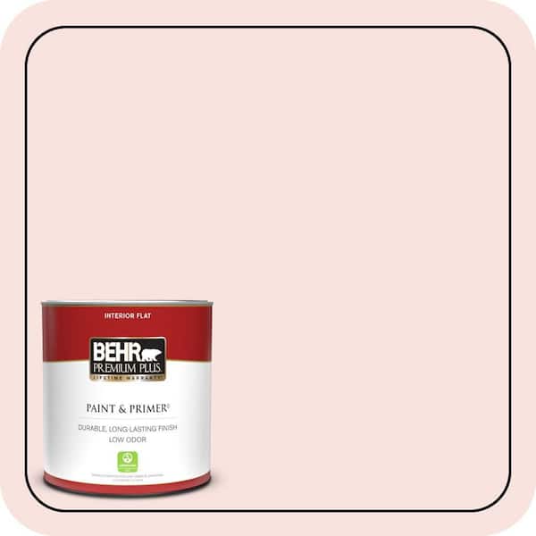 BEHR PREMIUM PLUS 1 qt. #170C-1 Berry Cheesecake Flat Low Odor Interior Paint & Primer