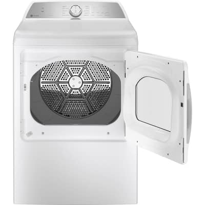 7.4 cu. ft. Smart White Electric Dryer with Sanitize Cycle and Sensor Dry, ENERGY STAR
