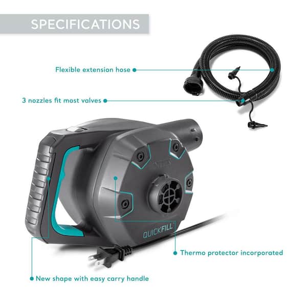 Quick-Fill 120-Volt AC Electric Inflatable Pump Pool Toy
