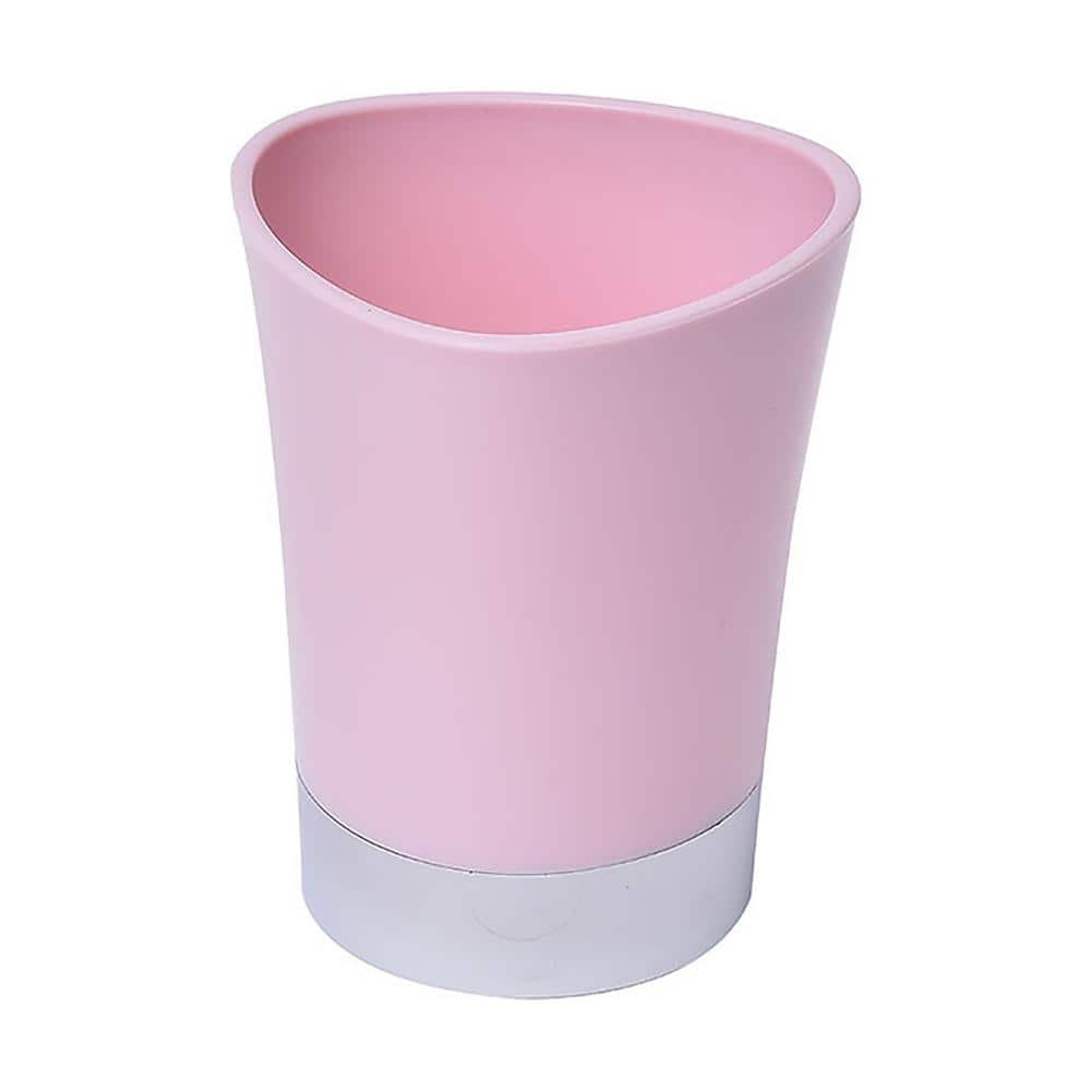 Bath Tumbler Toothbrush Holder Chrome Base Light Pink 6118N156 The