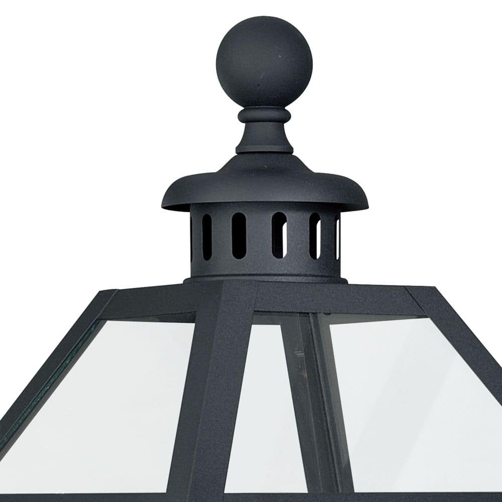 VAXCEL Nottingham 3 Light Black Empire Outdoor Wall Lantern Clear Glass VAXCEL Nottingham 3 Light Black Empire Outdoor Wall Lantern Clear Glass - 3