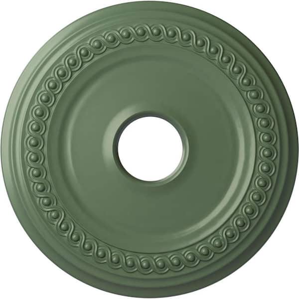 Ekena Millwork 1-1/8" x 18-5/8" x 18-5/8" Polyurethane Classic Ceiling, Hand-Painted Athenian Green