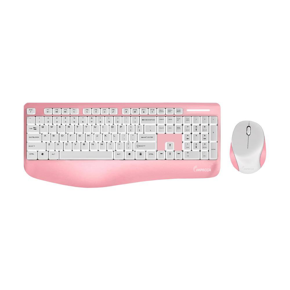 pink ergonomic keyboard