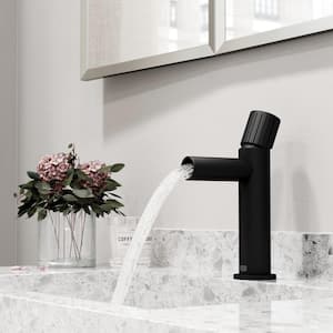 Ashford Single Handle Single-Hole Bathroom Faucet in Matte Black