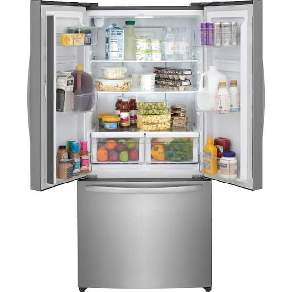 Frigidaire - 31.5 in. 18 cu. ft. Counter Depth French Door Refrigerator in Fingerprint-Resistant Stainless Look