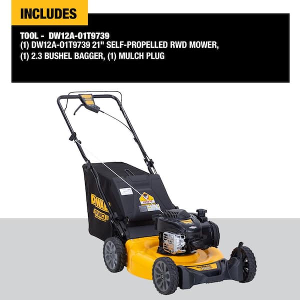 21 in. 150cc Briggs and Stratton 625ex Engine Rear Wheel Drive 2-in-1 Gas Self Propelled Walk Behind Lawn Mower