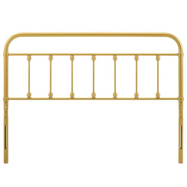 MODWAY Sage Gold Queen Metal Headboard