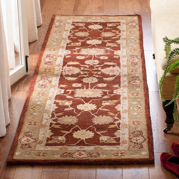 Anatolia Red/Sage 2 ft. x 10 ft. Border Runner Rug