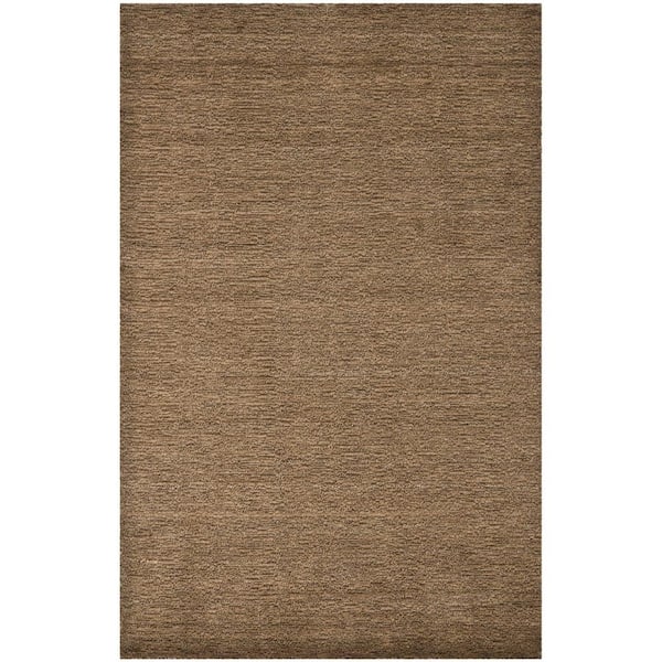 SAFAVIEH Himalaya Brown 4 ft. x 6 ft. Solid Gradient Area Rug
