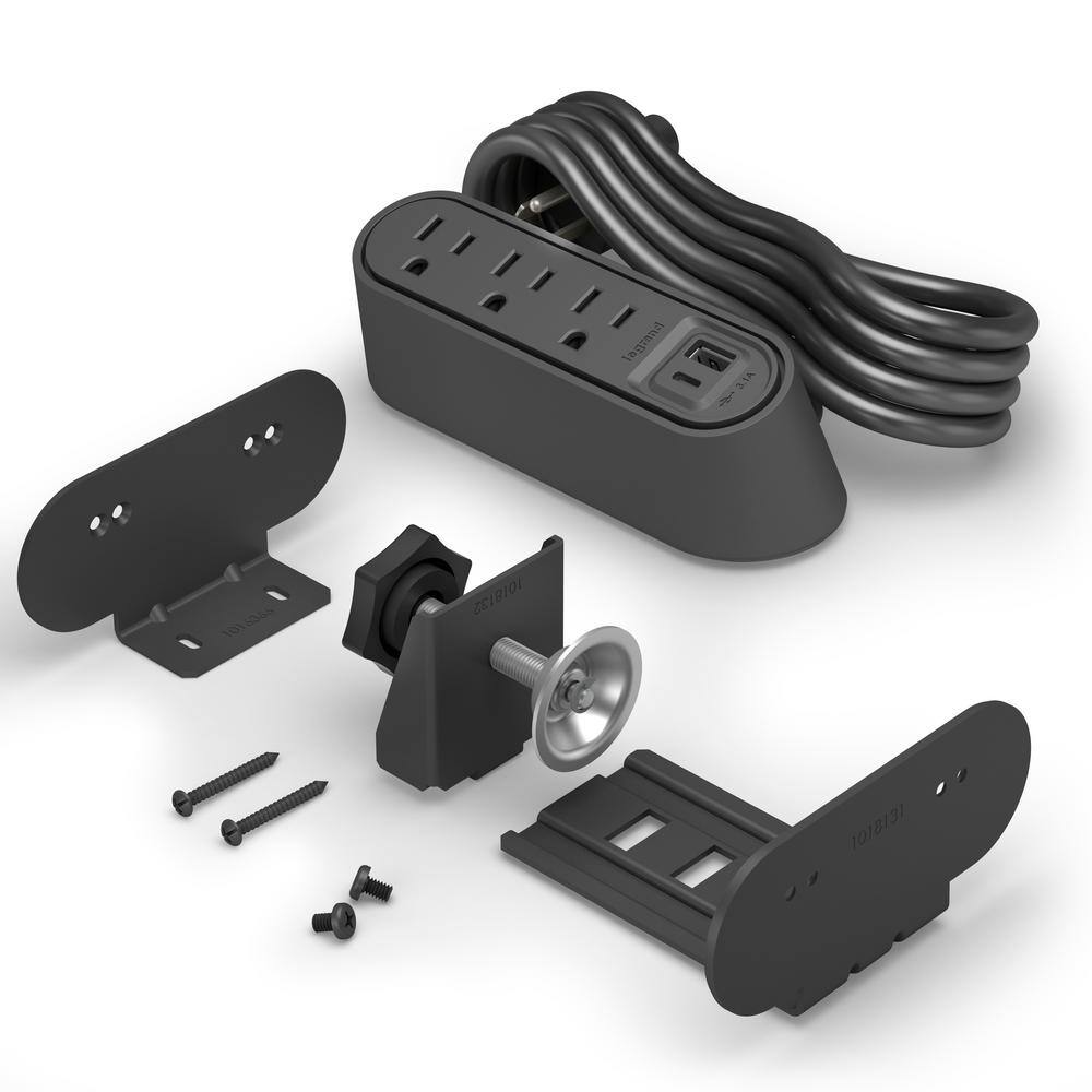 Legrand Wiremold 3Outlet Desktop Power Strip Center Kit with USB A/C