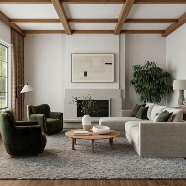 Terrestrial Mountain Creek Custom Rug with Pad