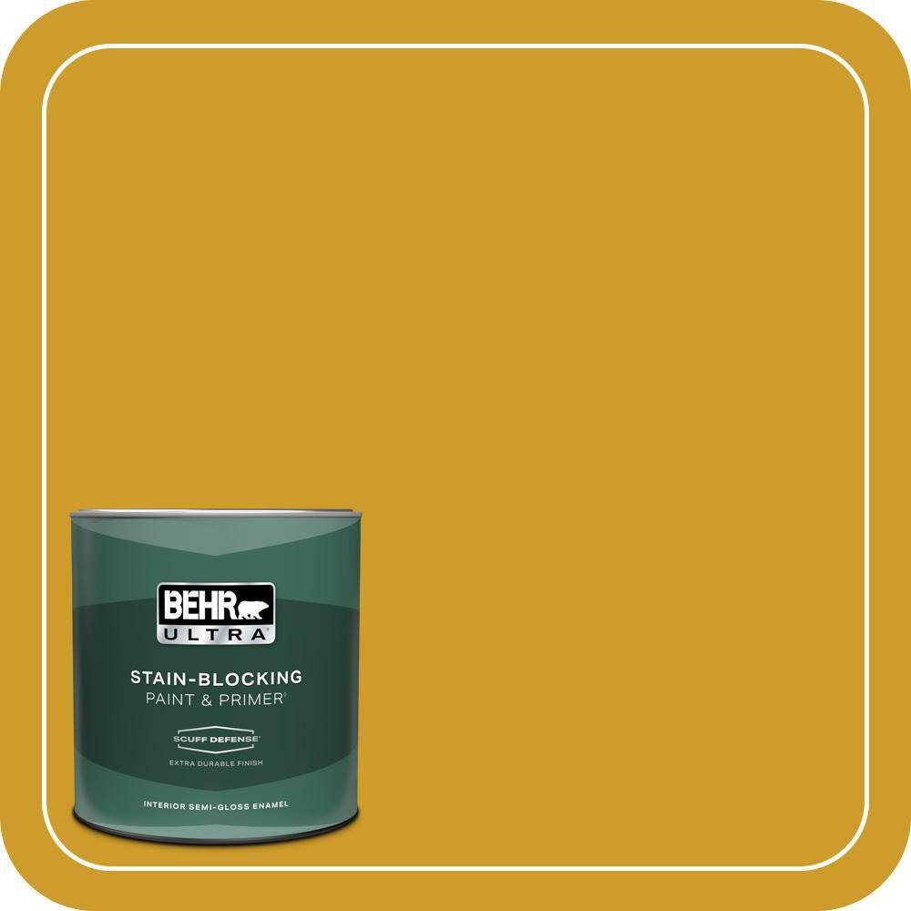 1 qt. #T16-09 Citronne Extra Durable Semi-Gloss Enamel Interior Paint & Primer price history on PriceWatchPro
