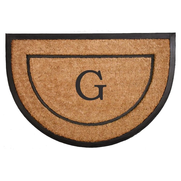 Calloway Mills The General Half-Circle Door Mat, 24" x 36", Letter G