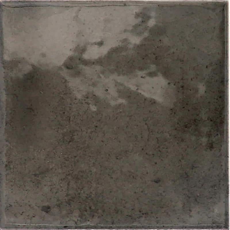 Antiek 4'' x 4'' Glossy Black Ceramic Tile