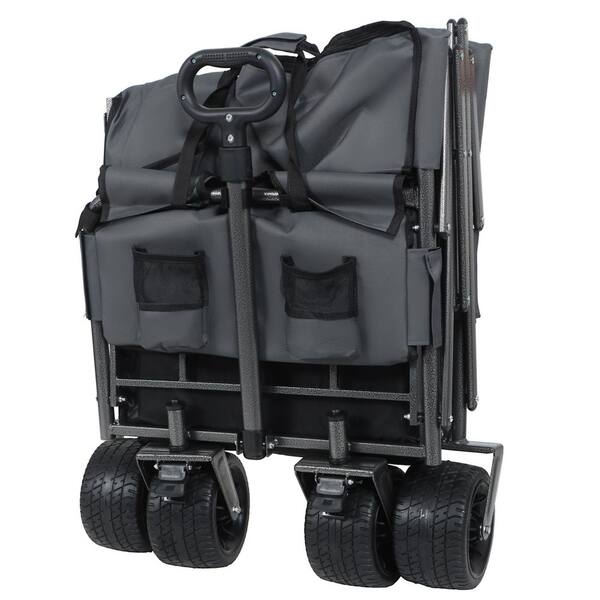Tenleaf 6.4 cu. ft. 3-in-1 Convertible Steel Garden Cart