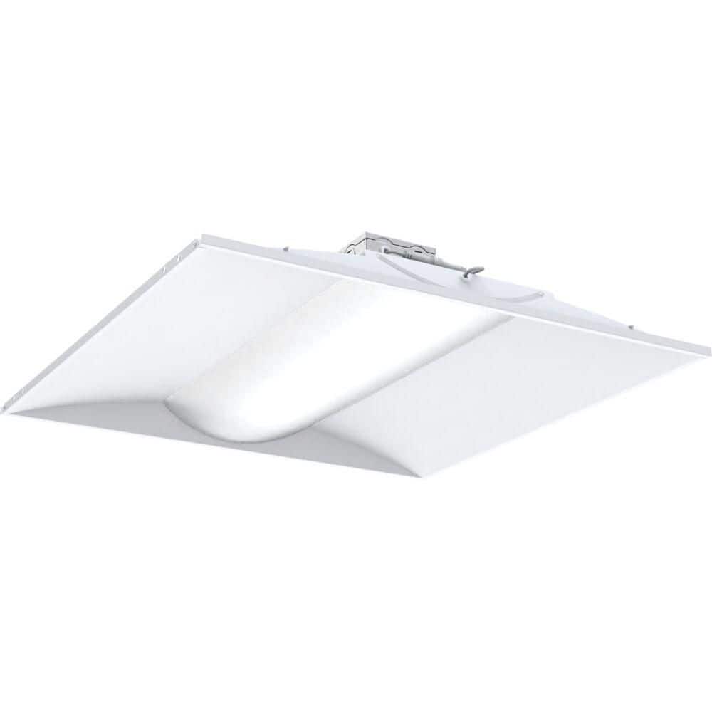 Contractor Select STAKS 2 ft. x 2 ft. 3000/4000/5000 Lumens White Integrated LED Troffer with Battery Backup price history on PriceWatchPro