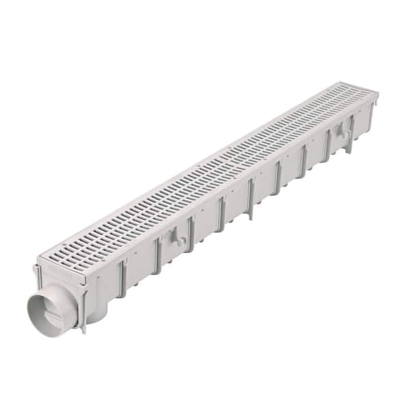 NDS Pro Series 3 in. x 40 in. Plastic Channel Drain Kit with Grate