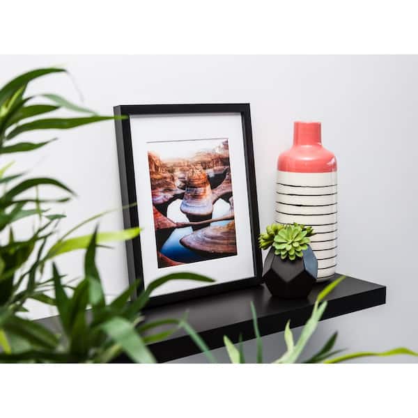 Gallery Photo Frame - Black, 12" x 15" Matted to 8" x 10" Photo, 6-Pack