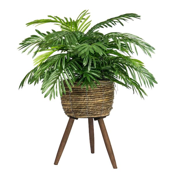 LCG SALES INC 30 in. Artificial Phoenix Palm in Basket Stand
