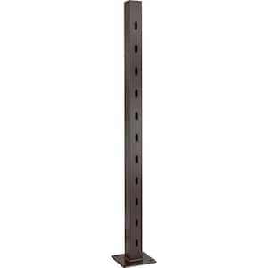 Deck to Stair Corner Post: 36 in. Face Mount: Bronze