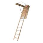LWP 10 ft. 1 in., 22-1/2 in. x 54 in. Insulated Wood Attic Ladder with 300 lb. Load Capacity Type IA Duty Rating