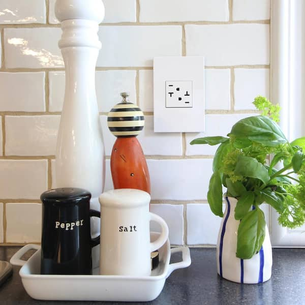 Legrand adorne with Netatmo 20 Amp Smart Duplex Outlet, Graphite