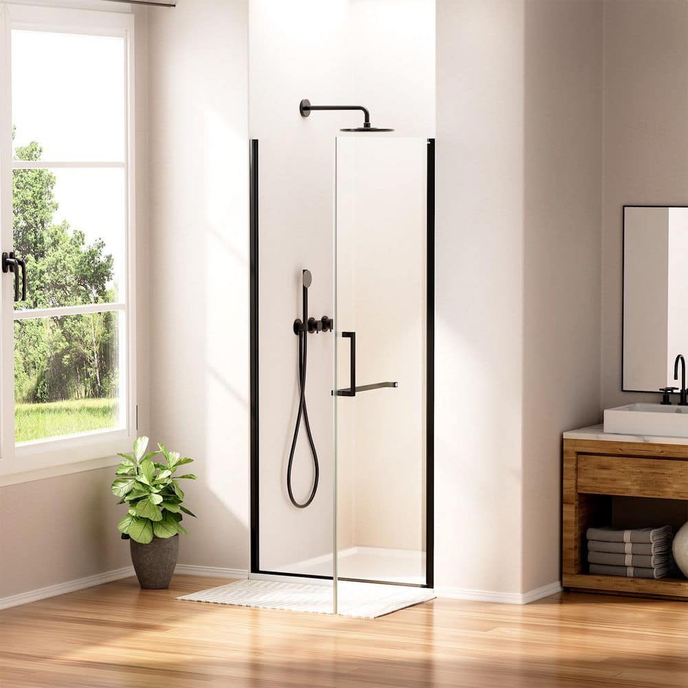 sdvp-031、sdvp-034 Yingze 34 in. W x 72 in. H Pivot Frameless Shower Door in Matte