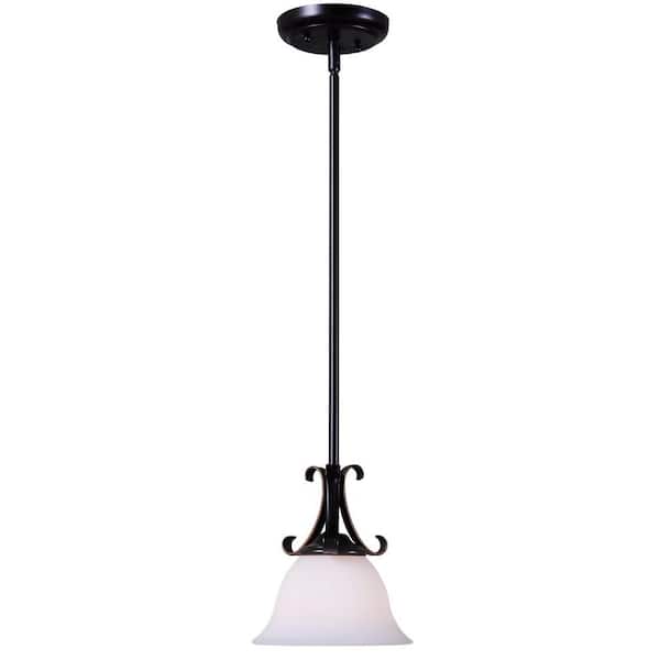 Unbranded Basket 1-Light Oil Rubbed Bronze Mini Pendant
