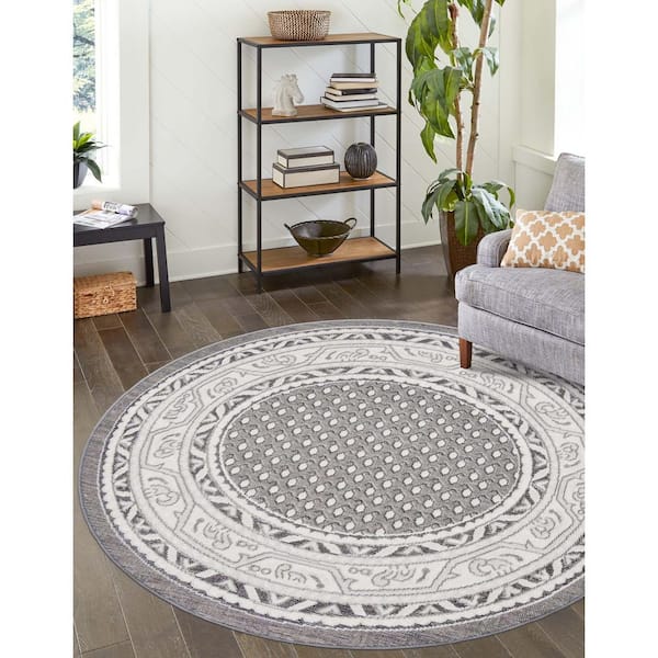 Unique Loom Anti-Slip Rug Pad 8 X 8 Round PVC Non-Slip Rug Pad in the Rug  Pads department at