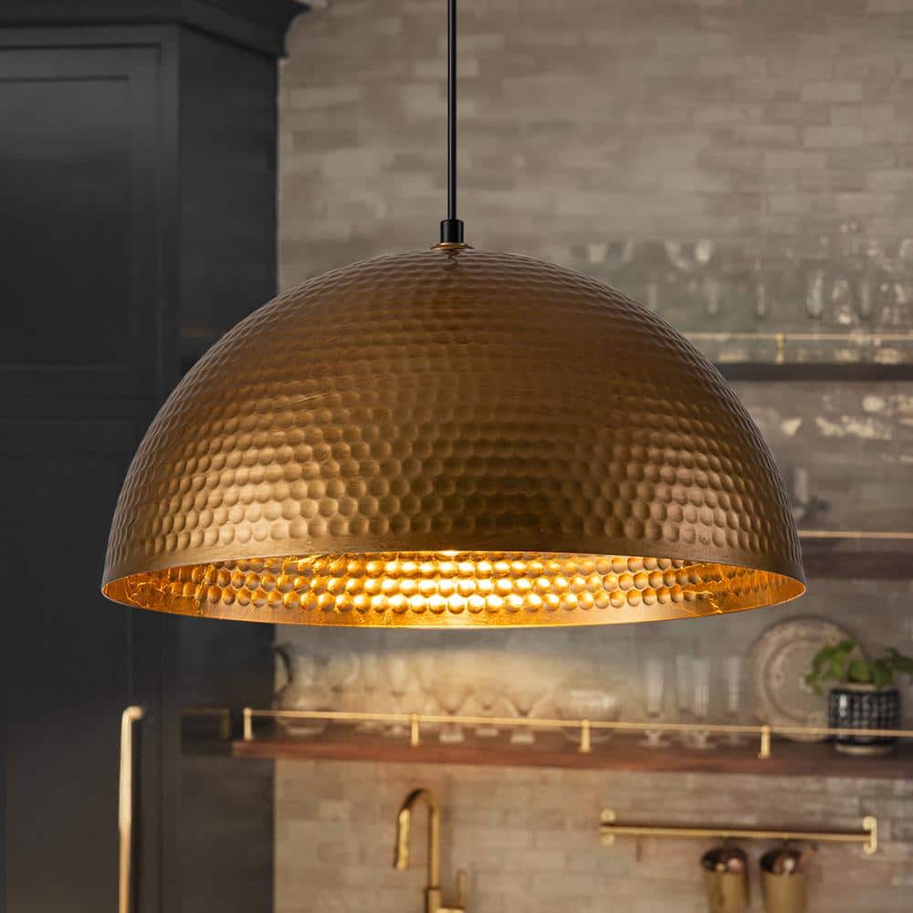 RRTYO Jan 15.7 in. 1-Light Industrial Antique Gold Oversized
