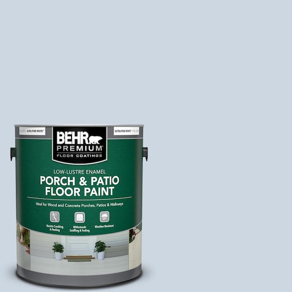 BEHR PREMIUM 1 gal. #ICC-35 Blue Reflection Low-Lustre Enamel Interior/Exterior Porch and Patio Floor Paint