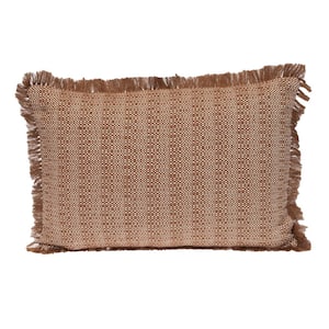 20 X 20 Transitional Stripes Brown 14 in. x 20 in. Pillow